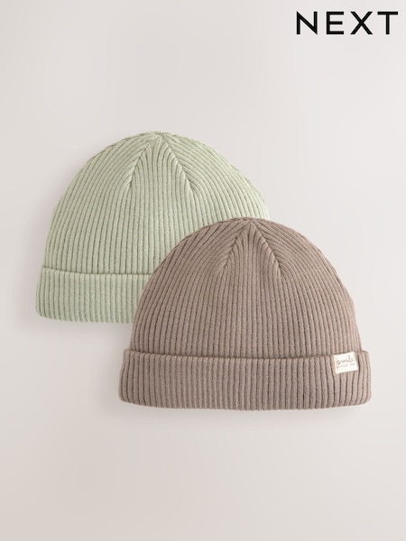 Minerals 2 Pack Baby Beanie Knitted Hats (0mths-2yrs) (F14817) | €14