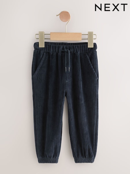 Navy Blue Jersey Cord Joggers (3mths-7yrs) (F14836) | AED61 - AED81