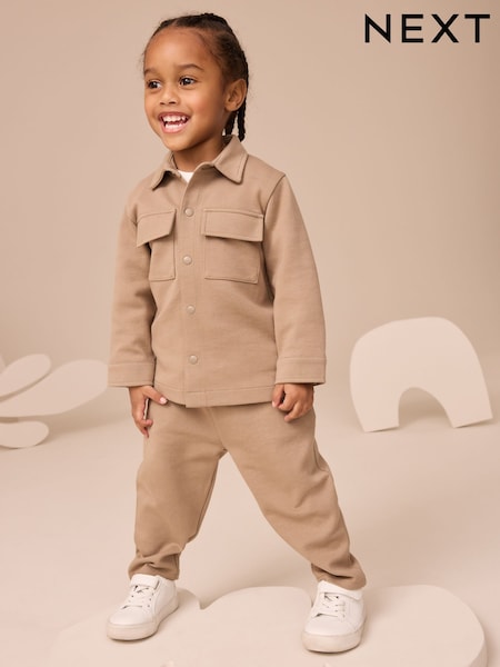 Hellbraun - T-Shirt And Joggers 3 Piece Set (3mths-7yrs) (F14860) | 35 € - 41 €