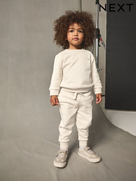 Ecru Off White Sweatshirt And Joggers Set (3mths-7yrs) (F14878) | €14 - €20