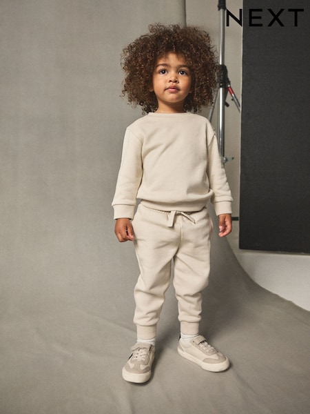 Ecru Off White Sweatshirt And Joggers Set (3mths-7yrs) (F14879) | €14 - €20