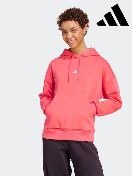 adidas Red Small Logo Hoodie (F14893) | R$ 375