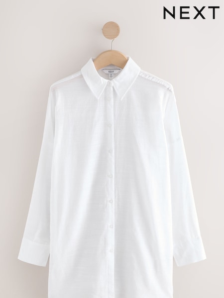 White Beach Shirt Cover-Up (F14937) | AZN 53