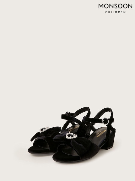 Monsoon Velvet Sling Back Bow Mini Heels (F14969) | ‏199 د.إ.‏ - ‏ 242‏ د.إ.