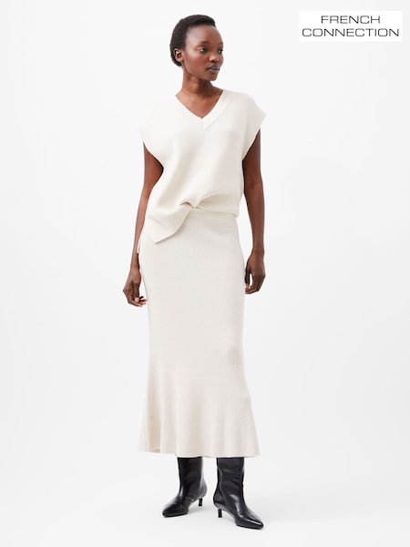 French Connection Cream Nariko Skirt (F14995) | ₪297