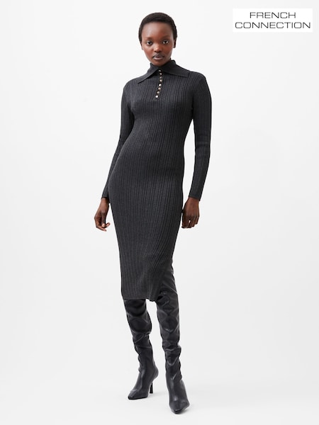 French Connection Grey Nia Mari Dress (F15007) | ₪397