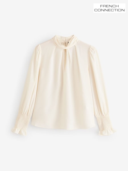 French Connection Crepe Light High Neck Long Sleeve Top (F15023) | ‏262 د.إ.‏