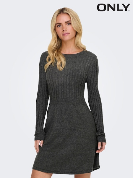 Boz - Only Long Sleeve Cable Knit Dress