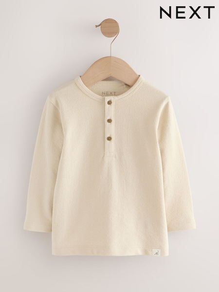 Piedra - Long Sleeve Henley Neck T-Shirt (3mths-7yrs) (F15491) | 8 € - 11 €
