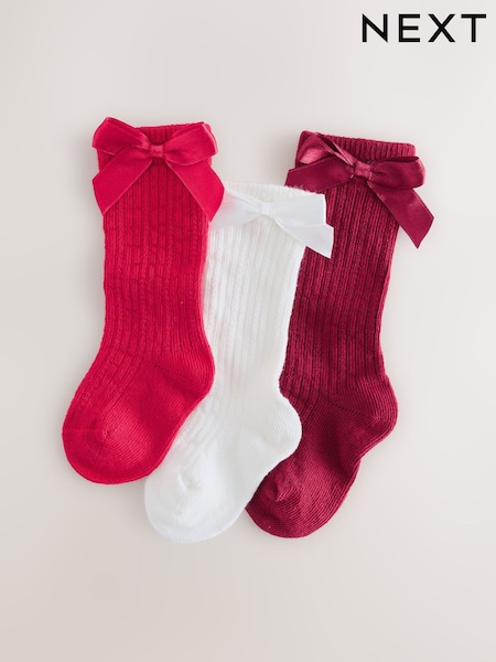 Red Bow Baby Socks (0mths-2yrs) (F15568) | €7.50
