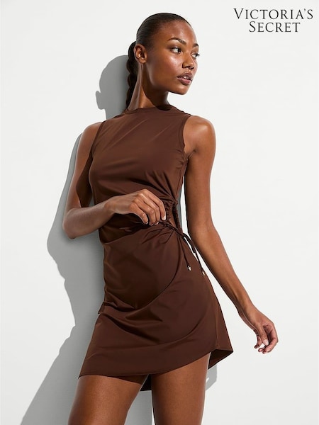Victoria's Secret Ganache Brown Cover Up Mini Dress (F15660) | €68