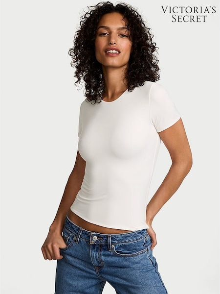 Victoria's Secret White Short Sleeve FeatherSoft™ Innovation T-shirt (F15665) | €40