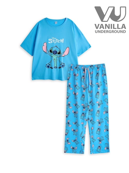 Vanilla Underground Blue Stitch Womens Pyjamas Set (F15720) | ₪176