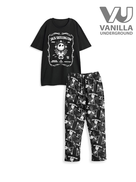 Vanilla Underground Black Nightmare Before Christmas Adult Pyjamas Set (F15725) | €37