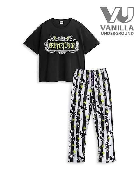 Vanilla Underground Black Beetlejuice Adult Pyjamas Set (F15727) | R$ 340
