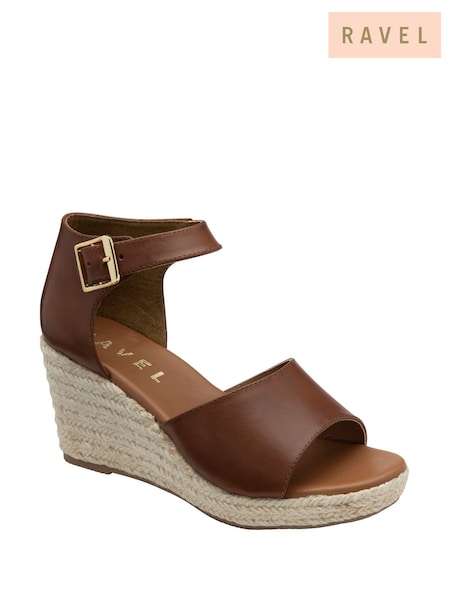Ravel Peep Toe Wedge Sandals (F15762) | €110