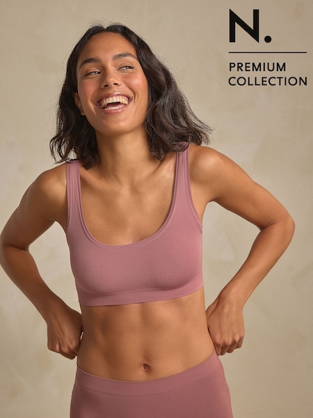 Pink N.Premium Super Soft Seamless Crop Bra (F16100) | €15