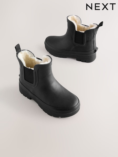 Negro - Warm Lined Ankle Wellies (F16488) | 25 € - 29 €