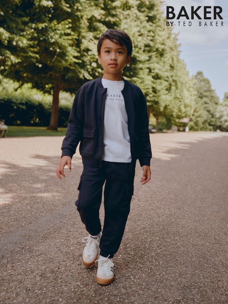 Baker by Ted Baker Bomber Jacket, T-Shirt and Joggers Set (F16594) | AZN 113 - AZN 125