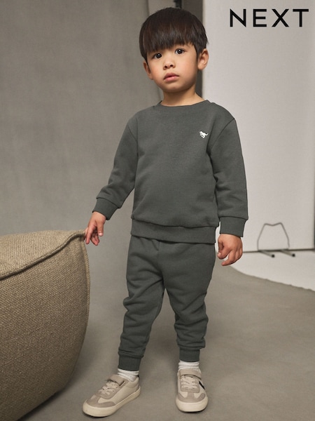 Charcoal Grey Sweatshirt And Joggers Set (3mths-7yrs) (F16669) | AED51 - AED71