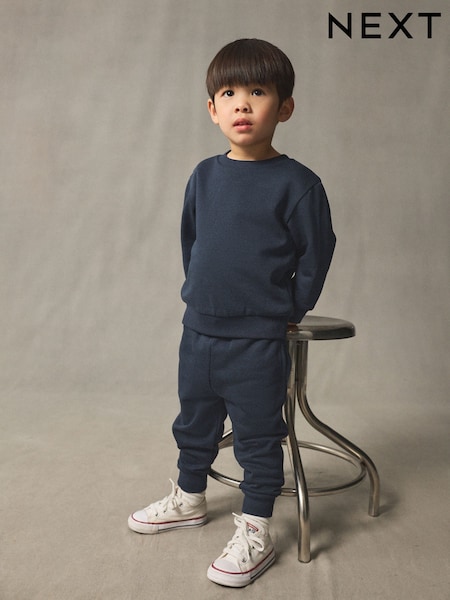 Azul marino - Sweatshirt And Joggers Set (3mths-7yrs) (F16677) | 14 € - 19 €
