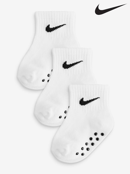 Nike White Infant Gripper Socks 3 Pack (F16689) | €15