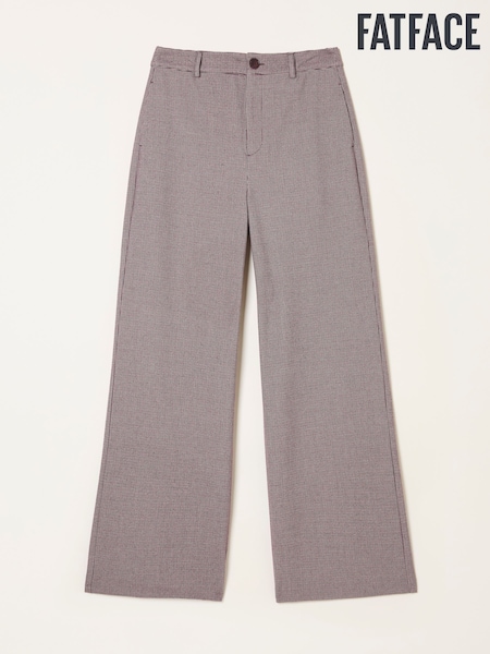 FatFace Preseley Brown Wide Leg Trousers (F16730) | AED344