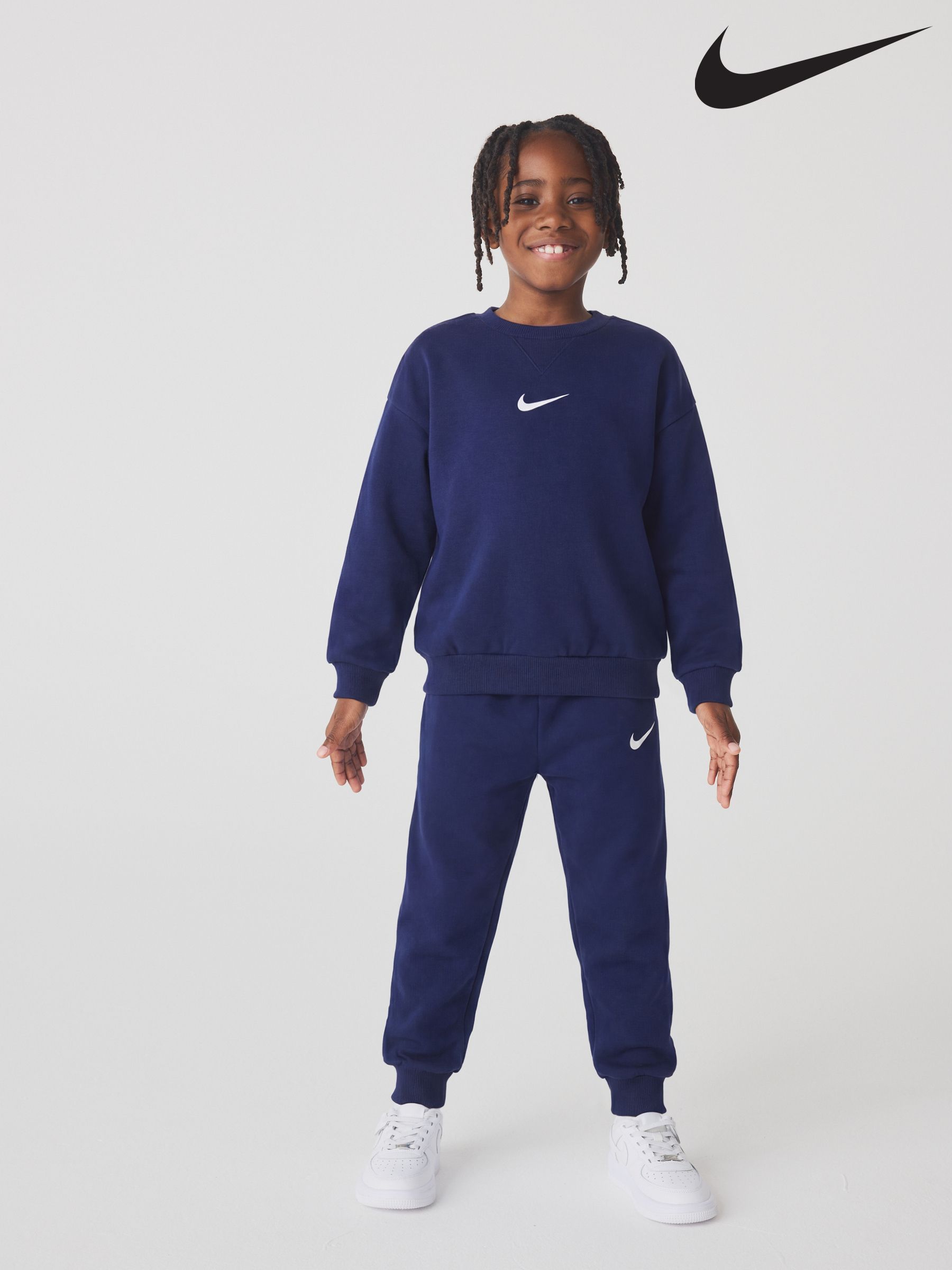 blue nike jogger set