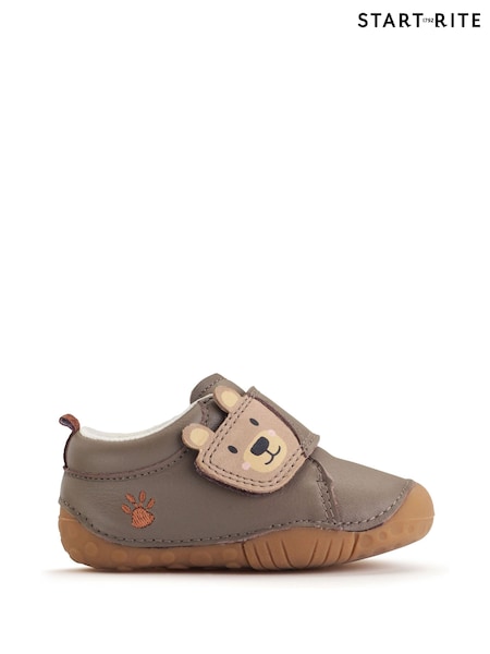 Start-Rite Bear Hug Neutral Soft Leather Pre-Walker Shoes (F16867) | AED221