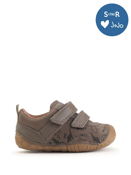 Start-Rite Natural Roar Dino Double Strap Leather Pre Walker Shoes (F16881) | AED221