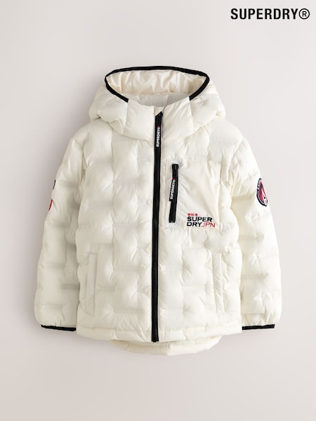Superdry White Quilted Puffer Coat (F16949) | €70 - €73