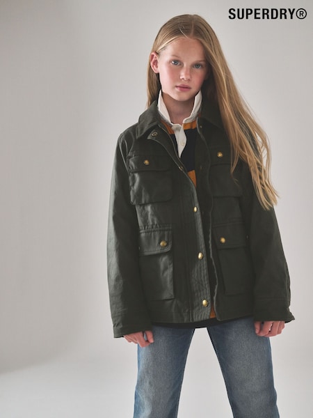 Superdry Green Wax Jacket (F16951) | AED379 - AED390