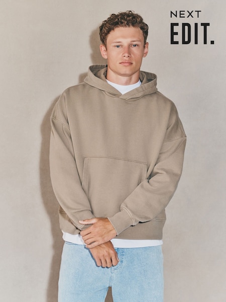 Neutral EDIT Boxy Fit Heavyweight Hoodie (F17015) | €46