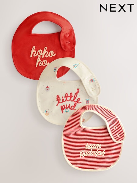 Red Baby Bibs 3 Pack (F17060) | €9