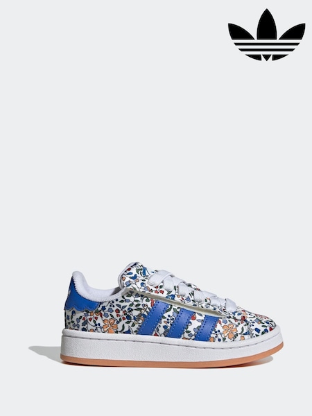 adidas Originals Natural Campus 00s X Liberty London Comfort Closure Elastic Lace Kids Trainers (F17073) | AED320