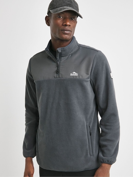 Snowdonia Grey 1/4 Zip Neck Fleece (F17103) | €40