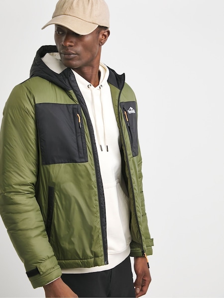 Snowdonia Showerproof Wadded Colour Block Jacket (F17108) | 312 LEI