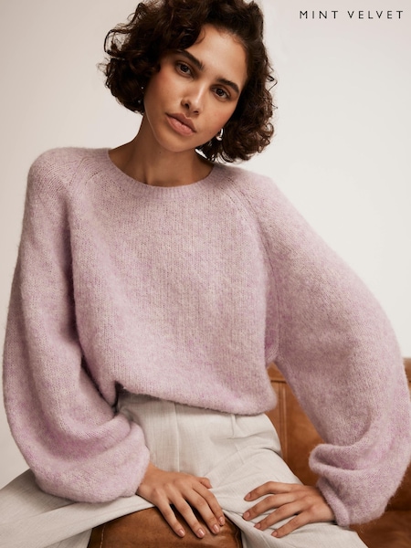 Mint Velvet Lilac Wool Blend Jumper (F17155) | €156