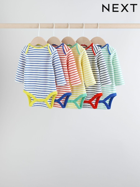 Bright Baby Long Sleeve Bodysuits 5 Pack (F17161) | €27 - €30