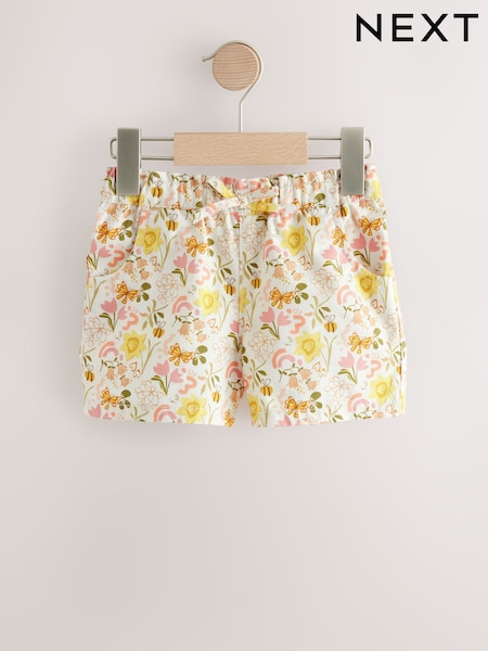Floral - Pantaloni scurți cu elastic în talie (3mths-7yrs) (F17162) | 52 LEI - 67 LEI