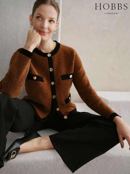 Hobbs Black Bryony Knitted Cardigan (F17186) | ₪699