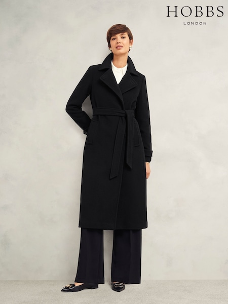 Hobbs Black Yasmina Coat (F17204) | €445