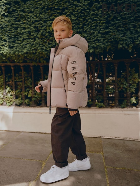 Baker by Ted Baker Neutral Shower Resistant Padded Coat (F17248) | €83 - €93