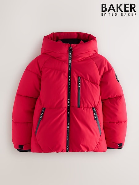 Baker by Ted Baker Shower Resistant Red Padded Coat (F17255) | €83 - €90