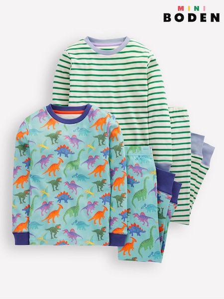 Boden Snug 100% Cotton Pyjamas 2 Pack (F17258) | NT$1,630 - NT$1,820