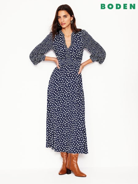 Boden Ivy Smocked Midi Dress (F17259) | €85