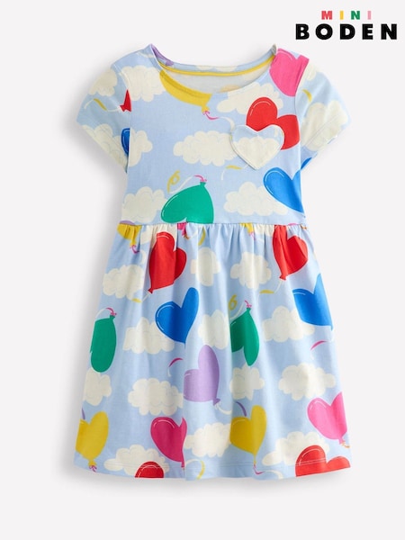 Boden 100% Cotton Heart Pocket Fun Jersey Dress (F17269) | ‏106‏₪ - ‏116‏ ₪