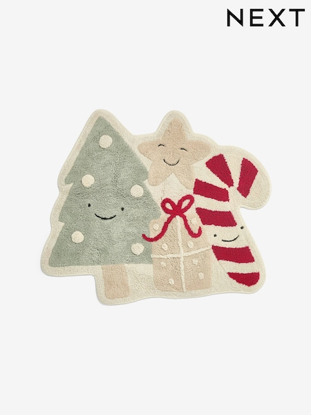 Multi Christmas Icons 100% Cotton Bath Mat (F17325) | €20