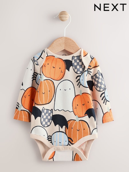 Naranja - Baby Long Sleeve Halloween Bodysuit (F17432) | 7 € - 8 €