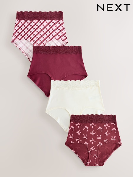 Jagodno rdeča - Lace Knickers 4 Pack (F17463) | € 21